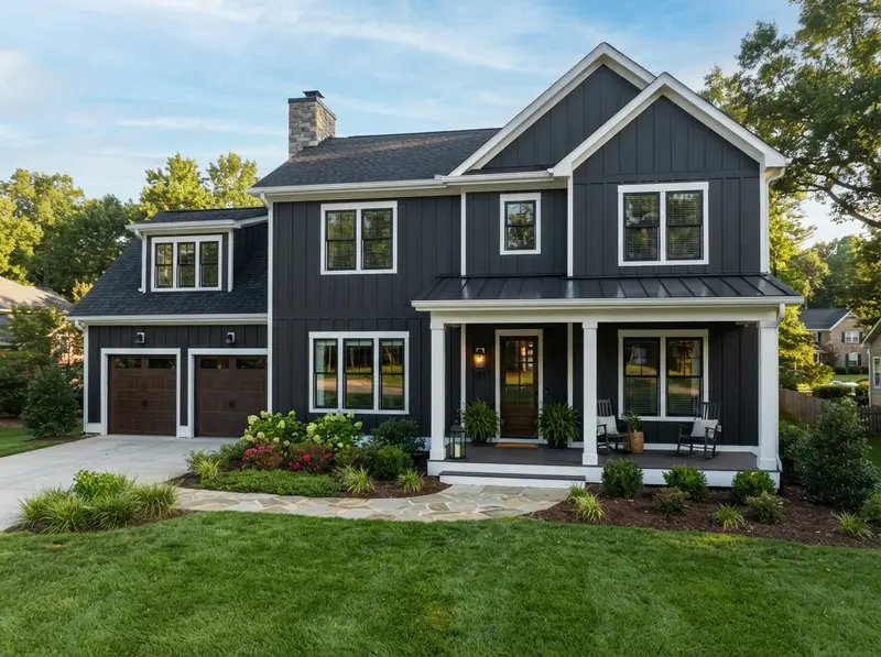 Modern home exterior remodel in Burlington Modern home exterior remodel in Burlington