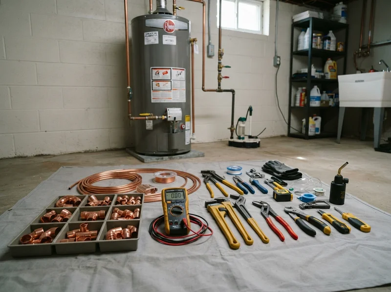 Professional water heater installation tools Professional water heater installation tools